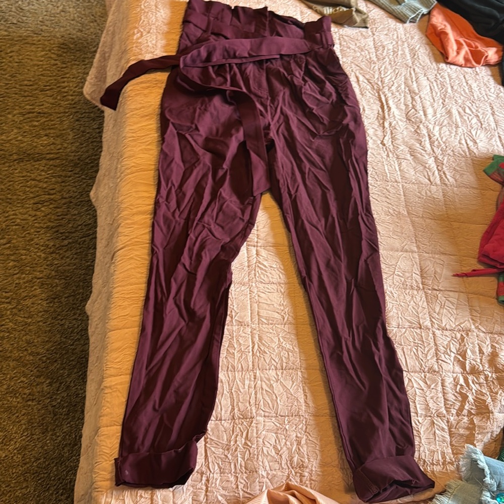 Burgundy professional pants